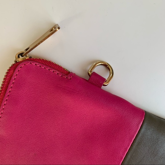 COPY Celine pink and grey leather pouch - Picture 10 of 16
